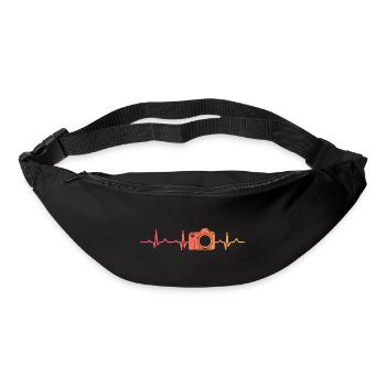 Fotografie zum Herzschlag der Sonnenuntergangskamera - Gürteltasche - Schwarz - Vorne