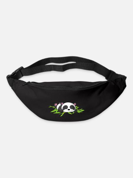 Sleeping Comic Panda - Sac banane - noir