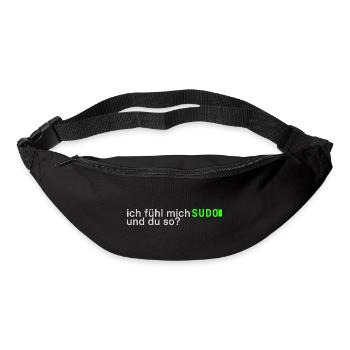 Ich fühl mich SUDO und du so? | Lustig Informatik - Gürteltasche - Schwarz - Vorne