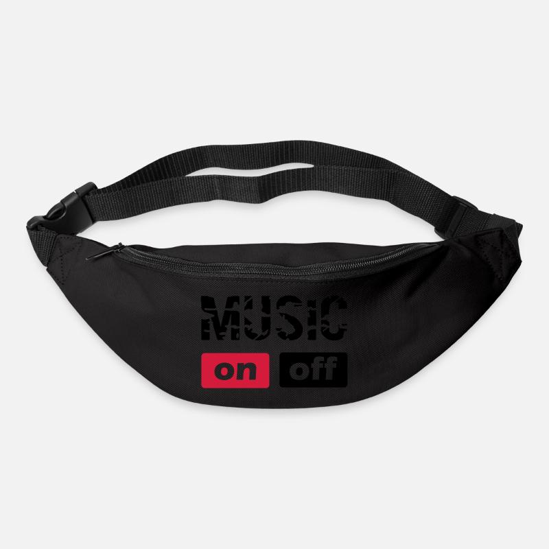 musique - Sac banane - noir