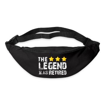 Legende Ruhestand Rentner Opa lustig Geschenk - Gürteltasche - Schwarz - Vorne