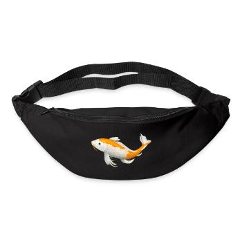 Koi Fisch Karpfen Japan Geschenk - Gürteltasche - Schwarz - Vorne