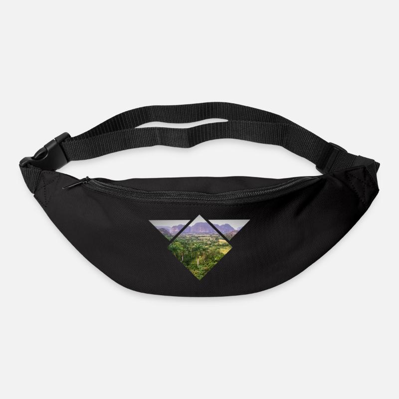 DreiecksSteppe - Gürteltasche - Schwarz