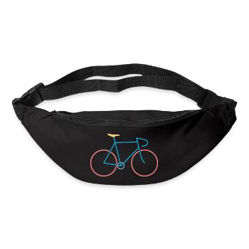Rennrad rot blau - Gürteltasche - Schwarz - Vorne
