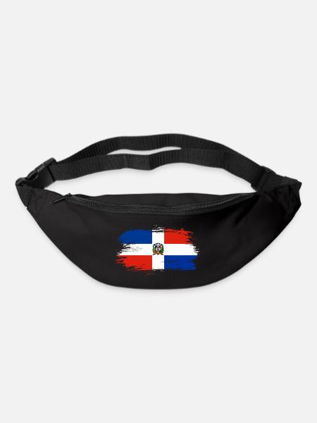 Drapeau drapeau République dominicaine - Sac banane - noir