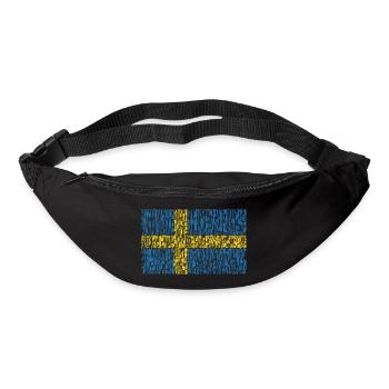 Sweden flag - Bum bag - black - Front