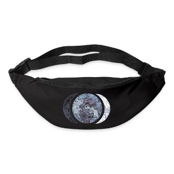 Phases de la lune - Sac banane - noir - Devant