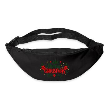 Merry Christmas - Gürteltasche - Schwarz - Vorne