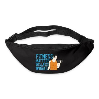 fitness matters wellness works - Bum bag - black - Front
