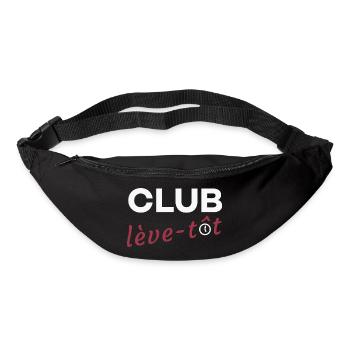 Club lève-tôt - Sac banane - noir - Devant