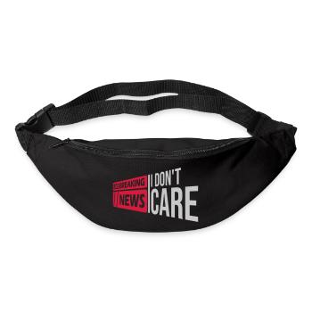 Breaking news don t - Gürteltasche - Schwarz - Vorne