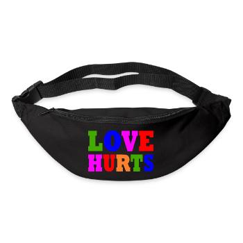 Love hurts - Gürteltasche - Schwarz - Vorne