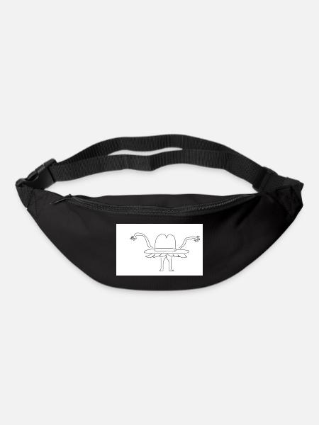 détective chapeau - Sac banane - noir