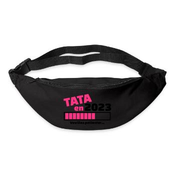 tata en 2023 veuillez patienter - Sac banane - noir - Devant