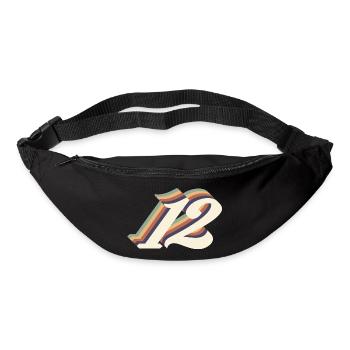 12e anniversaire vintage - Sac banane - noir - Devant