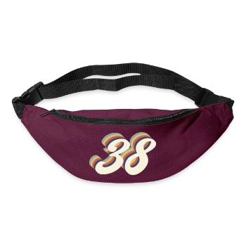 38th anniversary vintage - Bum bag - burgundy - Front