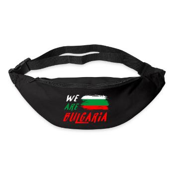 Wir sind Bulgarien Flagge - Gürteltasche - Schwarz - Vorne