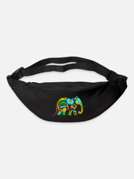 Éléphant - Sac banane - noir
