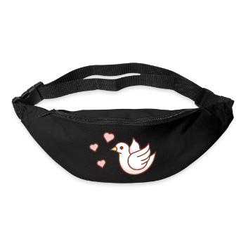 Taube - Gürteltasche - Schwarz - Vorne