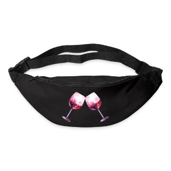 weingläser 2 - Gürteltasche - Schwarz - Vorne