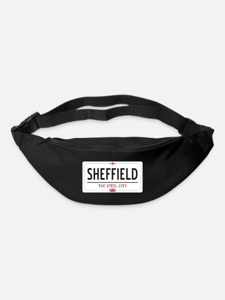 Sheffield town sign - Bum bag - black
