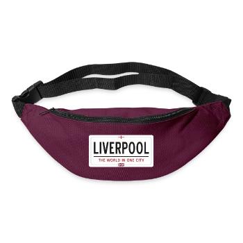 Name der Stadt Liverpool - Gürteltasche - Burgunderrot - Vorne