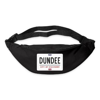 Signe de nom de lieu de Dundee - Sac banane - noir - Devant