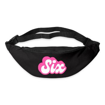 Sechster Geburtstag - 6. Geburtstag Retro Pink - Gürteltasche - Schwarz - Vorne