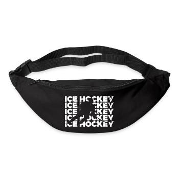 Hockey sur glace - Sac banane - noir - Devant