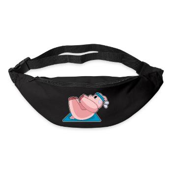 Entraînement abdominal Porc Bodybuilding - Sac banane - noir - Devant