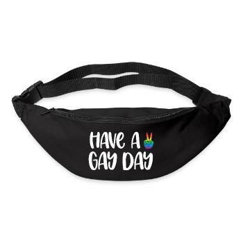 LGBT Pride Month - Have a Gay Day - Gürteltasche - Schwarz - Vorne