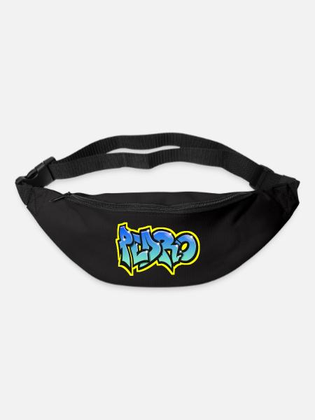 PEDRO GRAFFITI NAME PRINT Pedro First Name - Bum bag - black