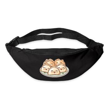 Süße Maultaschen Comic - Gürteltasche - Schwarz - Vorne