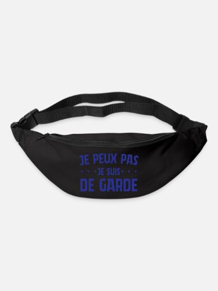I CAN'T I'M ON CALL QUOTES - Bum bag - black
