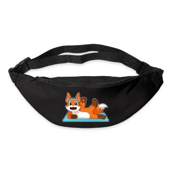 Fuchs Yoga Fitness Gymnastik - Gürteltasche - Schwarz - Vorne