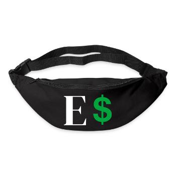 Buchstabe E Dollar - Gürteltasche - Schwarz - Vorne