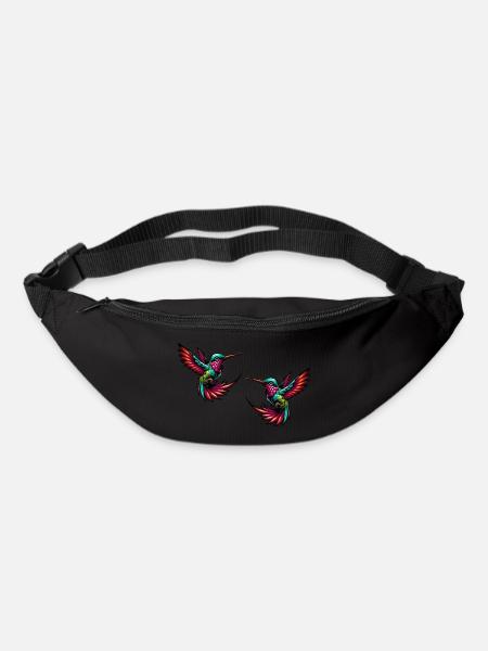 kolibri vogel 2 - Gürteltasche - Schwarz