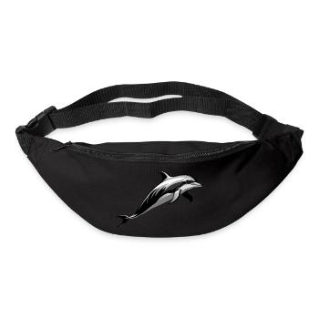 Delfin - Cute Ocean Pet Design - Gürteltasche - Schwarz - Vorne
