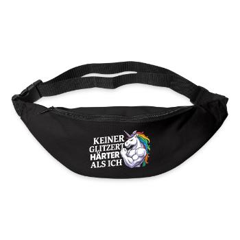 Härter als ich – Einhorn Kraftdesign - Gürteltasche - Schwarz - Vorne