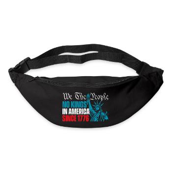 We The People No Kings America Patriotic - Bum bag - black - Front
