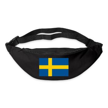 Swedish Flag Nordic Cross - Bum bag - black - Front