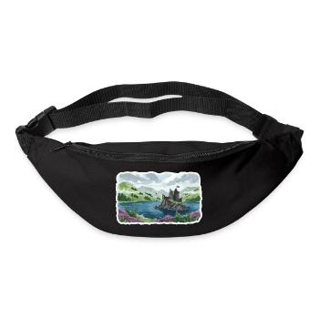 Scottish Highlands Eilean Donan Castle Loch Art - Bum bag - black - Front