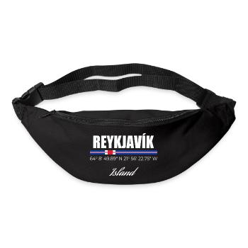 REYKJAVÍK - Gürteltasche - Schwarz - Vorne