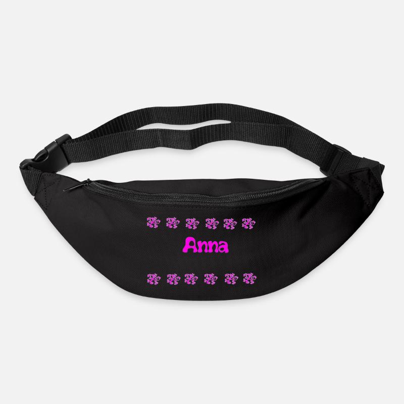 Anna Florale Bubble - Sac banane - noir
