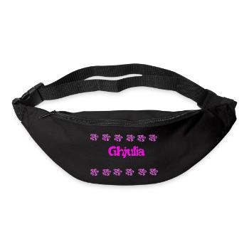 Ghijulia Floral Pink Logo - Bum bag - black - Front