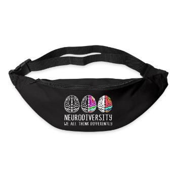 Neurodiversity Autism Brain ADHD Asperger - Bum bag - black - Front