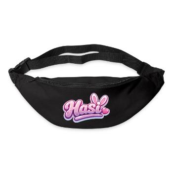 Hasl Heart Lettering Pink Glam - Bum bag - black - Front
