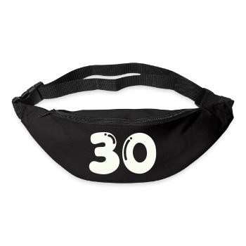 30 - Sac banane - noir - Devant