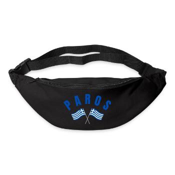 Paros Crossed Flags Emblem - Bum bag - black - Front