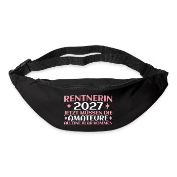 Rentnerin 2027 Abschied Kollegin Lustig - Gürteltasche - Schwarz - Vorne